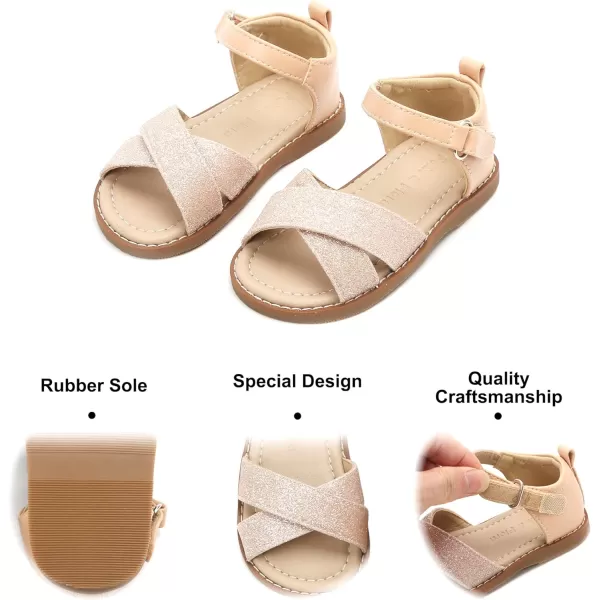 Felix &amp; Flora Toddler Girl Sandals - Little Girl Easter Summer Dress Shoes Lightweight Open Toe Beach Holiday