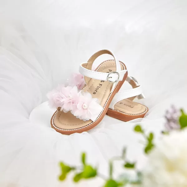 Felix &amp; Flora Toddler Girl Sandals - Little Girl Easter Summer Dress Shoes Lightweight Open Toe Beach Holiday.
