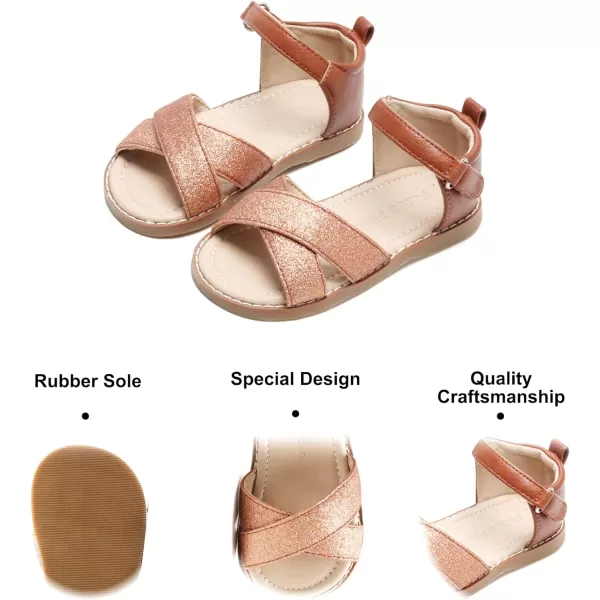 Felix &amp; Flora Toddler Girl Sandals - Little Girl Easter Summer Dress Shoes Lightweight Open Toe Beach Holiday