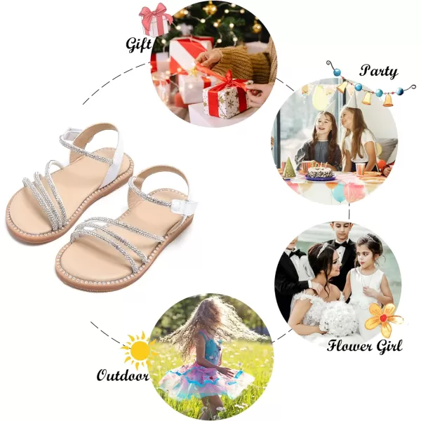 Felix &amp; Flora Toddler Girl Sandals - Little Girl Easter Summer Dress Shoes Lightweight Open Toe Beach Holiday