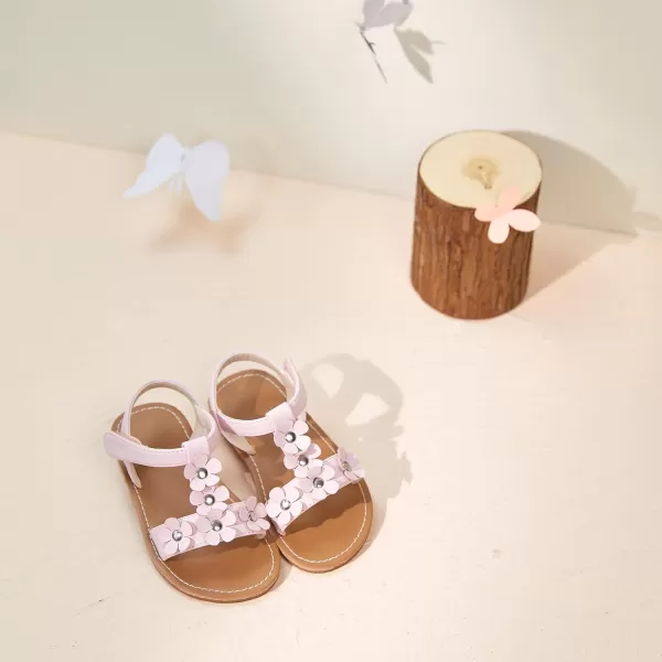 Felix &amp; Flora Toddler Girl Sandals - Little Girl Easter Summer Dress Shoes Lightweight Open Toe Beach Holiday