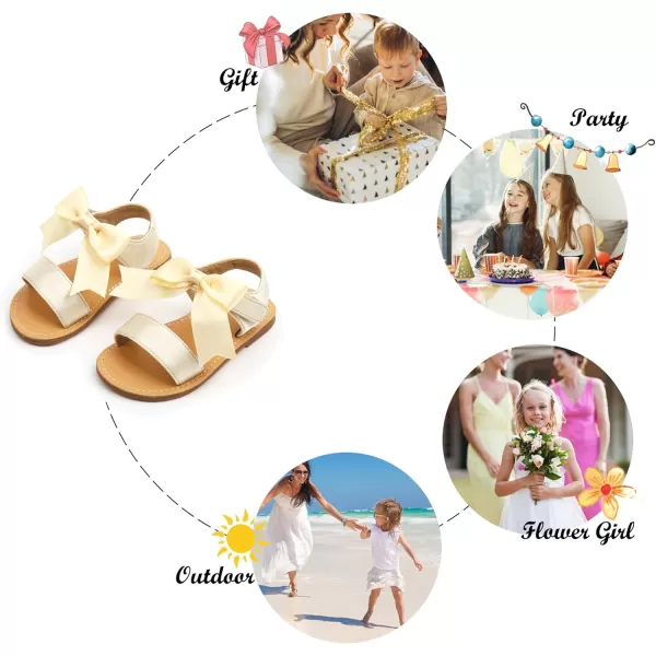 Felix &amp; Flora Toddler Girl Sandals - Little Girl Easter Summer Dress Shoes Lightweight Open Toe Beach Holiday