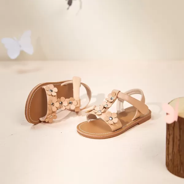 Felix &amp; Flora Toddler Girl Sandals - Little Girl Easter Summer Dress Shoes Lightweight Open Toe Beach Holiday