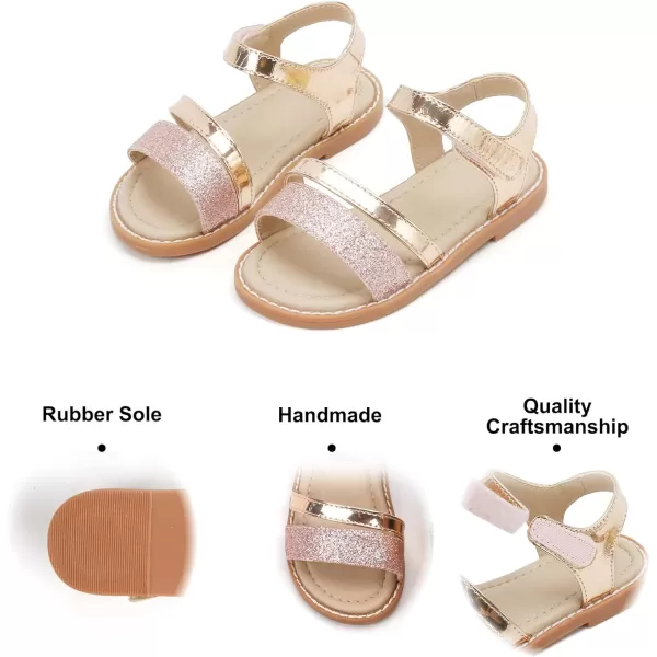 Felix &amp; Flora Toddler Girl Sandals - Little Girl Easter Summer Dress Shoes Lightweight Open Toe Beach Holiday.