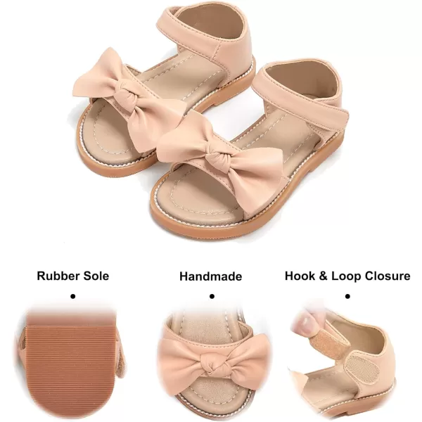 Felix &amp; Flora Toddler Girls Sandals Soft Rubber Flats Summer Baby Flower Girl Shoes.