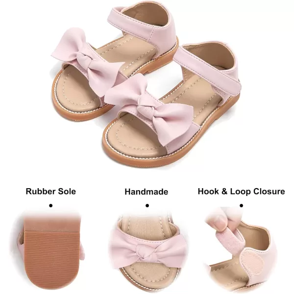 Felix &amp; Flora Toddler Girls Sandals Soft Rubber Flats Summer Baby Flower Girl Shoes.