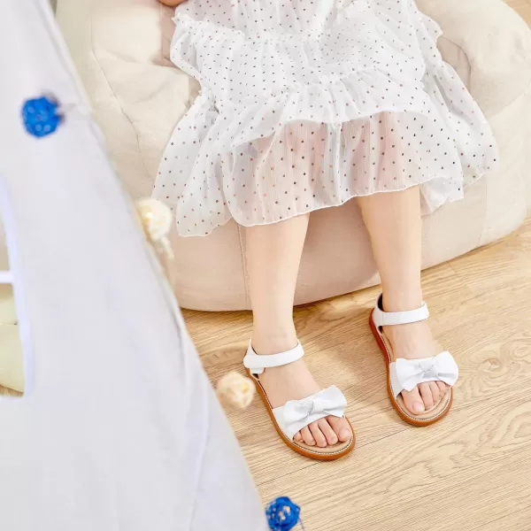 Felix &amp; Flora Toddler Girls Sandals Soft Rubber Flats Summer Baby Flower Girl Shoes.