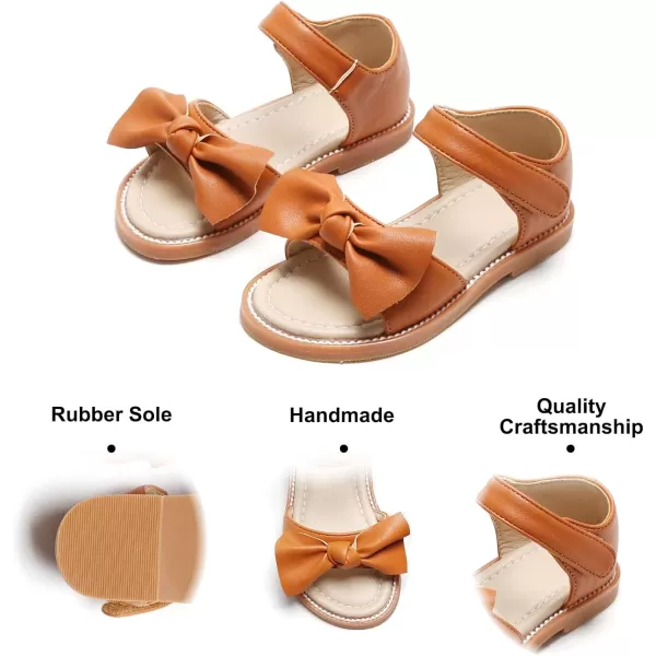 Felix &amp; Flora Toddler Girls Sandals Soft Rubber Flats Summer Baby Flower Girl Shoes.