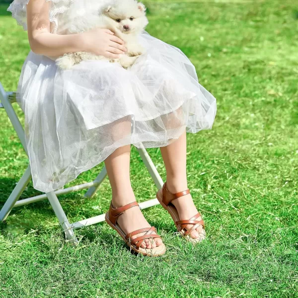Felix &amp; Flora Toddler Girls Sandals Soft Rubber Flats Summer Baby Flower Girl Shoes.