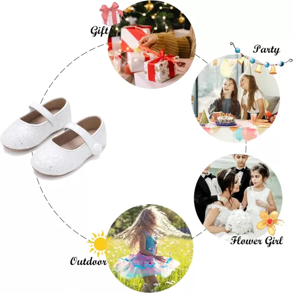 Felix &amp; Flora Toddler Little Girl Dress Shoes - Girl Mary Jane Flats Party School Wedding