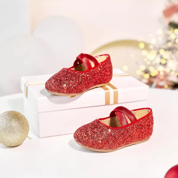 Felix &amp; Flora Toddler Little Girl Dress Shoes - Girl Mary Jane Flats Party School Wedding