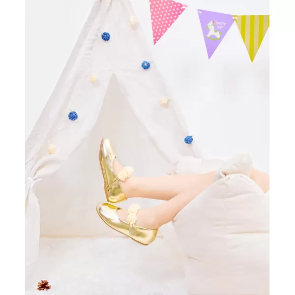 Felix &amp; Flora Toddler Little Girl Dress Shoes - Girl Mary Jane Flats Party School Wedding