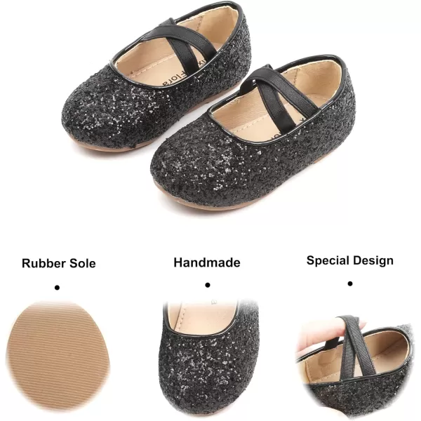 Felix &amp; Flora Toddler Little Girl Dress Shoes - Girl Mary Jane Flats Party School Wedding