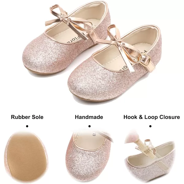 Felix &amp; Flora Toddler Little Girl Dress Shoes - Girl Mary Jane Flats Party School Wedding