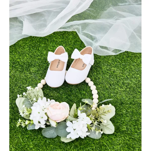 Felix &amp; Flora Toddler Little Girl Dress Shoes - Girl Mary Jane Flats Party School Wedding