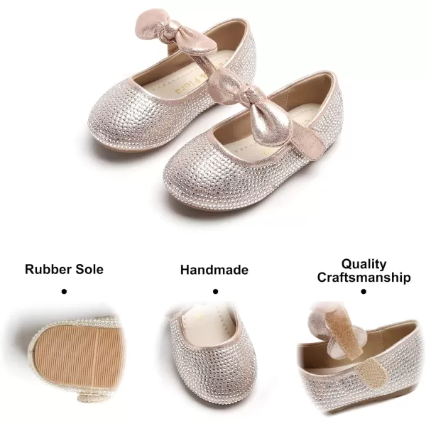 Felix &amp; Flora Toddler Little Girl Dress Shoes - Girl Mary Jane Flats Party School Wedding