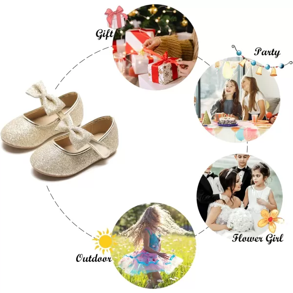 Felix &amp; Flora Toddler Little Girl Dress Shoes - Girl Mary Jane Flats Party School Wedding