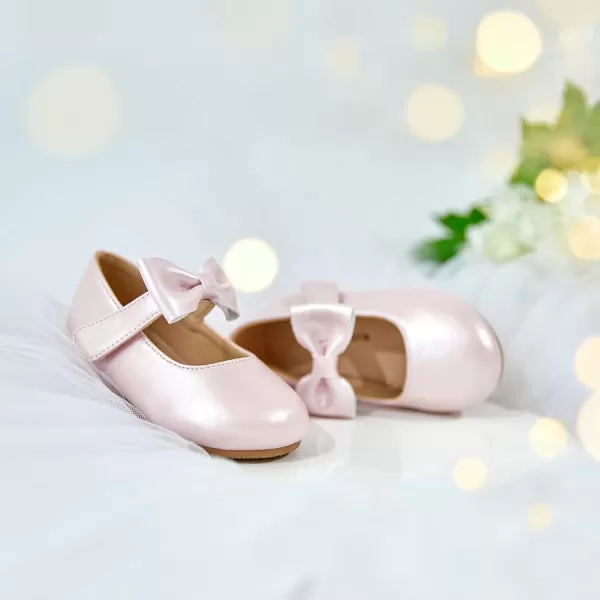 Felix &amp; Flora Toddler Little Girl Dress Shoes - Girl Mary Jane Flats Party School Wedding