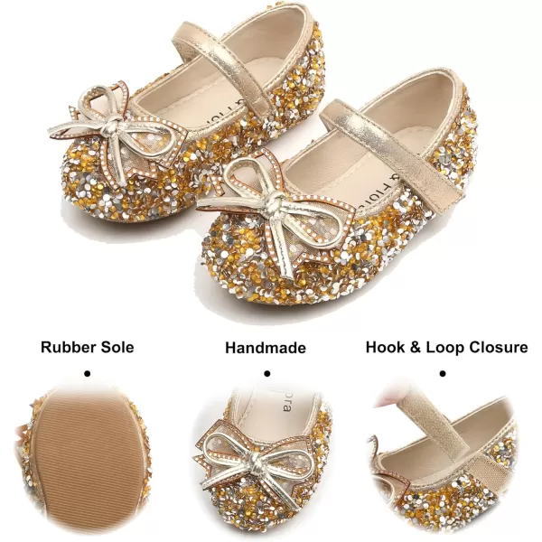 Felix &amp; Flora Toddler Little Girl Dress Shoes - Girl Mary Jane Flats Party School Wedding