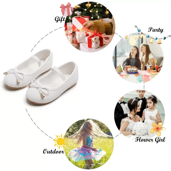 Felix &amp; Flora Toddler Little Girl Dress Shoes - Girl Mary Jane Flats Party School Wedding