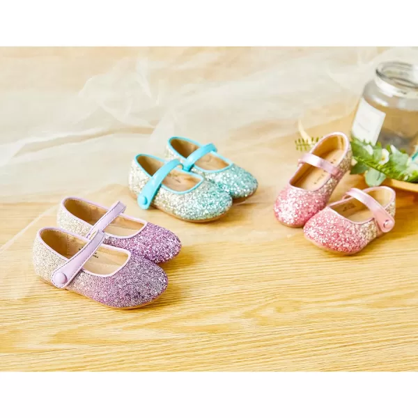 Felix &amp; Flora Toddler Little Girl Dress Shoes - Girl Mary Jane Flats Party School Wedding