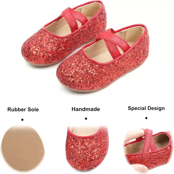 Felix &amp; Flora Toddler Little Girl Dress Shoes - Girl Mary Jane Flats Party School Wedding
