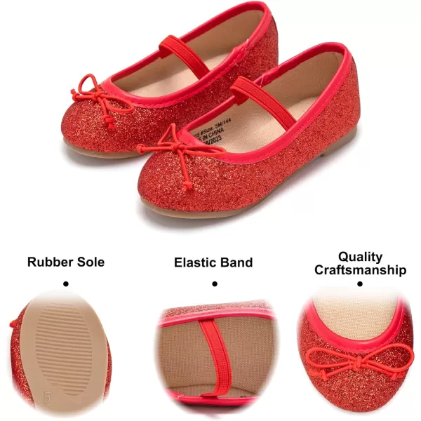 Felix &amp; Flora Toddler Little Girl Dress Shoes - Girl Mary Jane Flats Party School Wedding