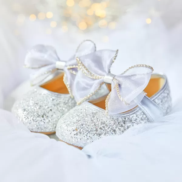 Felix &amp; Flora Toddler Little Girl Dress Shoes - Girl Mary Jane Flats Party School Wedding