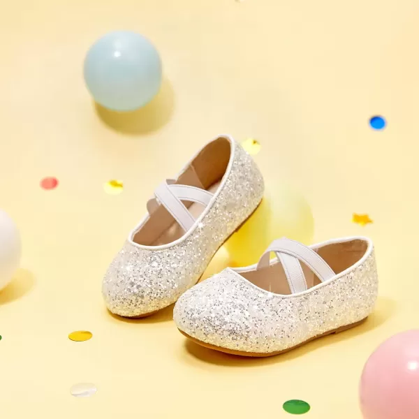 Felix &amp; Flora Toddler Little Girl Dress Shoes - Girl Mary Jane Flats Party School Wedding