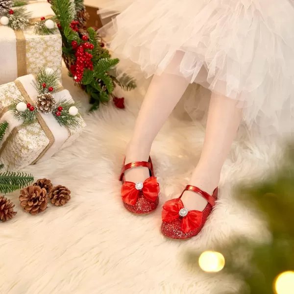 Felix &amp; Flora Toddler Little Girl Dress Shoes - Girl Mary Jane Flats Party School Wedding