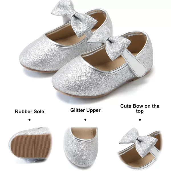 Felix &amp; Flora Toddler Little Girl Dress Shoes - Girl Mary Jane Flats Party School Wedding