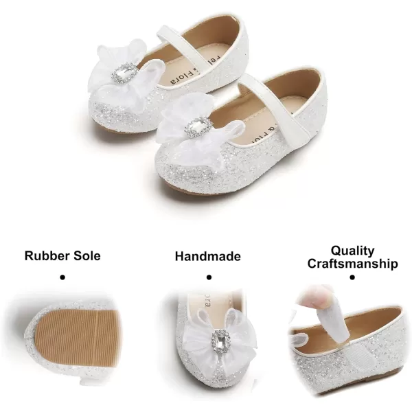 Felix &amp; Flora Toddler Little Girl Dress Shoes - Girl Mary Jane Flats Party School Wedding