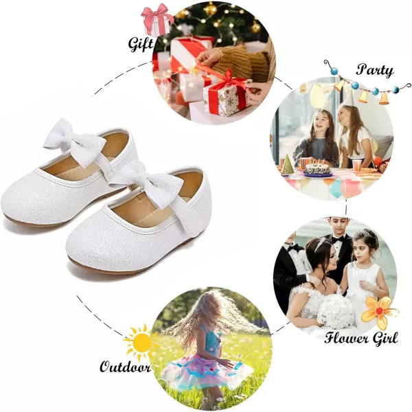 Felix &amp; Flora Toddler Little Girl Dress Shoes - Girl Mary Jane Flats Party School Wedding