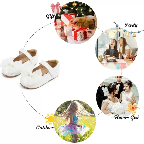 Felix &amp; Flora Toddler Little Girl Dress Shoes - Girl Mary Jane Flats Party School Wedding