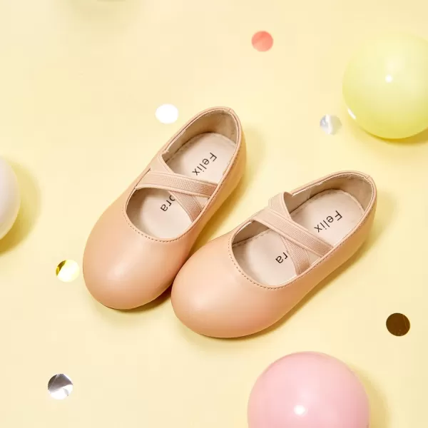 Felix &amp; Flora Toddler Little Girl Dress Shoes - Girl Mary Jane Flats Party School Wedding