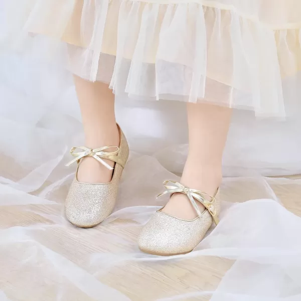 Felix &amp; Flora Toddler Little Girl Dress Shoes - Girl Mary Jane Flats Party School Wedding