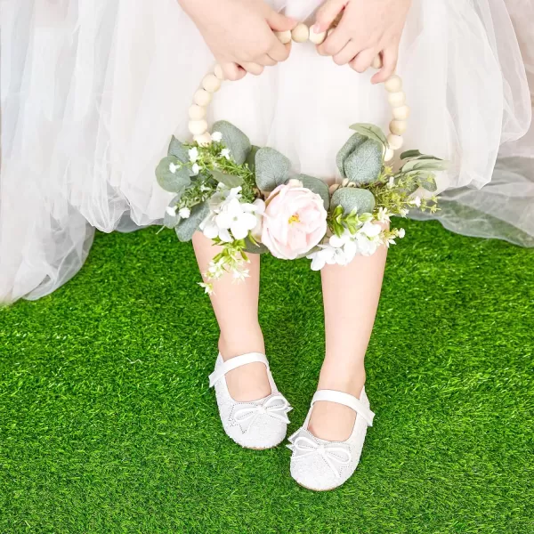Felix &amp; Flora Toddler Little Girl Dress Shoes - Girl Mary Jane Flats Party School Wedding