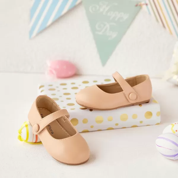Felix &amp; Flora Toddler Little Girl Dress Shoes - Girl Mary Jane Flats Party School Wedding