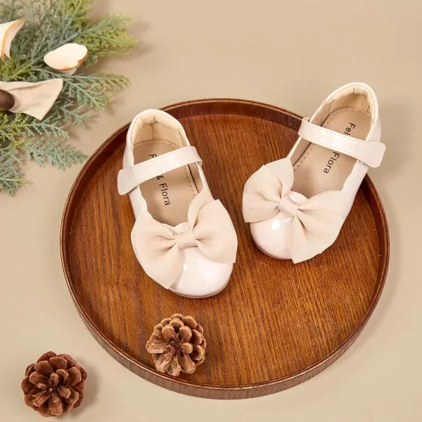 Felix &amp; Flora Toddler Little Girl Dress Shoes - Girl Mary Jane Flats Party School Wedding
