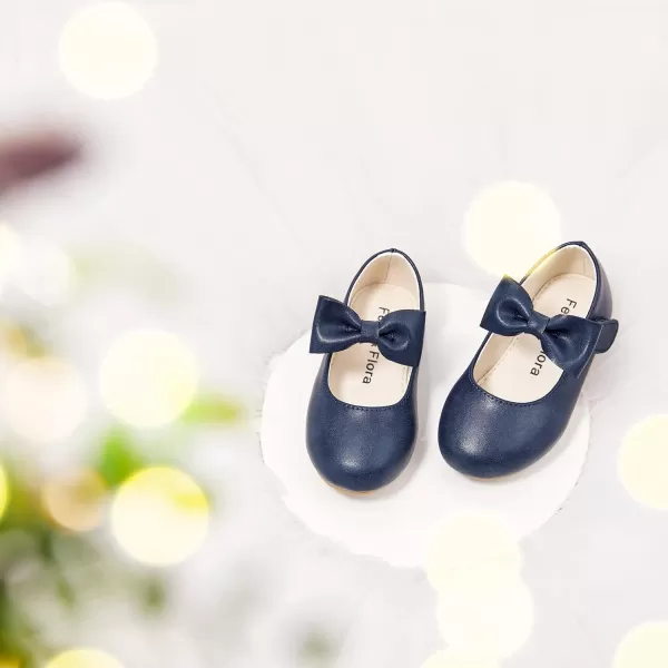 Felix &amp; Flora Toddler Little Girl Dress Shoes - Girl Mary Jane Flats Party School Wedding
