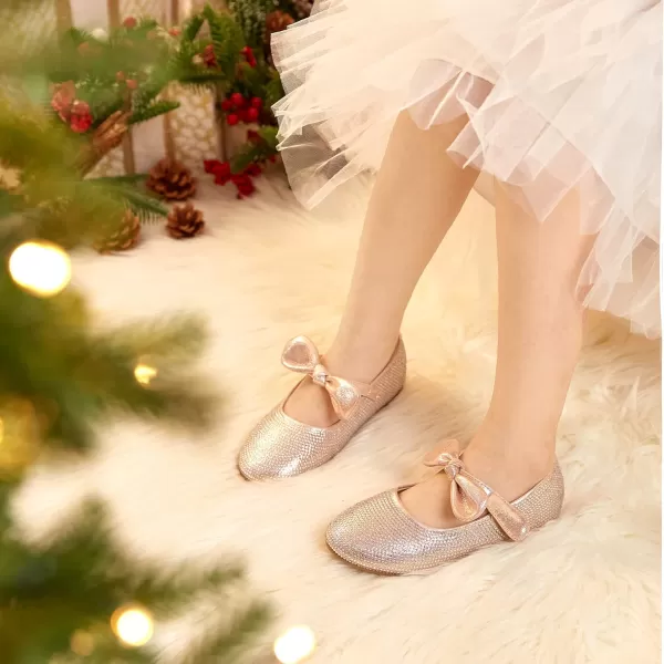 Felix &amp; Flora Toddler Little Girl Dress Shoes - Girl Mary Jane Flats Party School Wedding