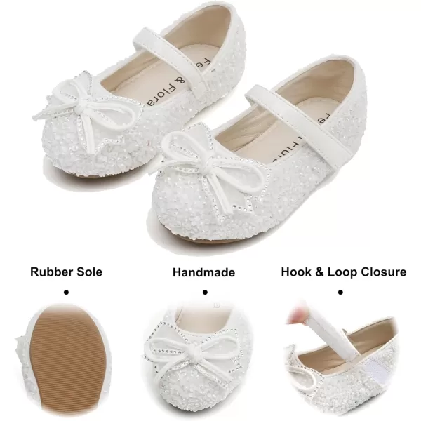 Felix &amp; Flora Toddler Little Girl Dress Shoes - Girl Mary Jane Flats Party School Wedding