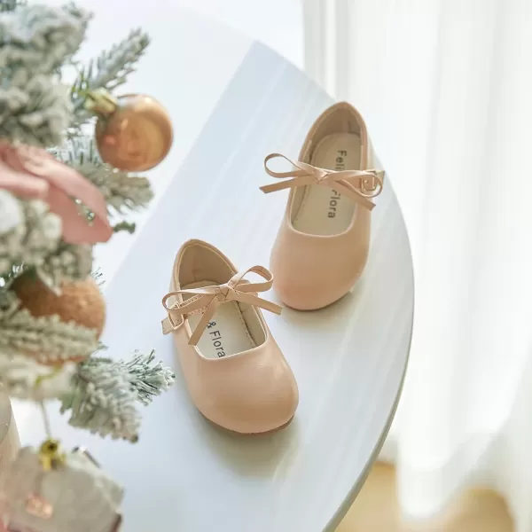 Felix &amp; Flora Toddler Little Girl Dress Shoes - Girl Mary Jane Flats Party School Wedding