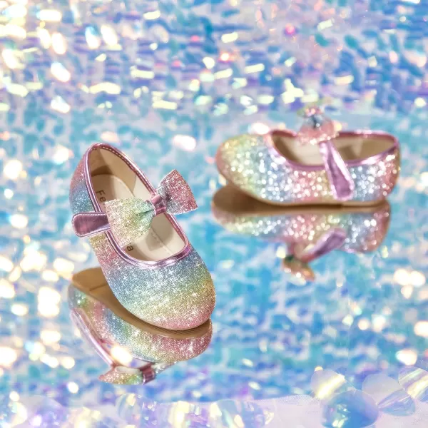 Felix &amp; Flora Toddler Little Girl Dress Shoes - Girl Mary Jane Flats Party School Wedding