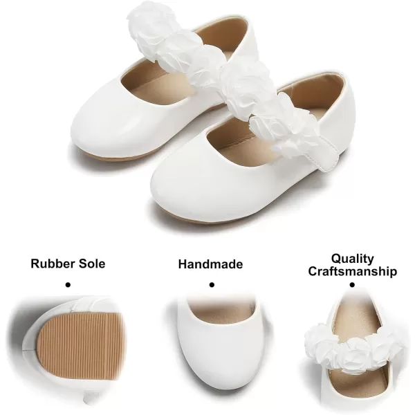 Felix &amp; Flora Toddler Little Girl Dress Shoes - Girl Mary Jane Flats Party School Wedding