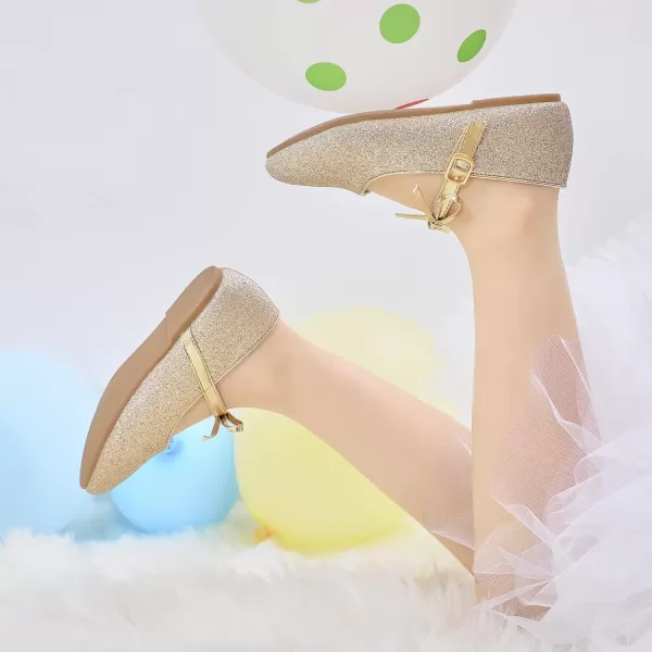 Felix &amp; Flora Toddler Little Girl Dress Shoes - Girl Mary Jane Flats Party School Wedding