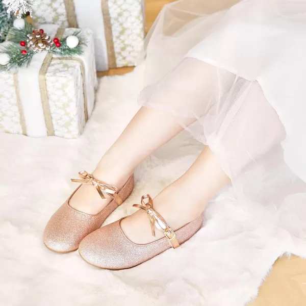 Felix &amp; Flora Toddler Little Girl Dress Shoes - Girl Mary Jane Flats Party School Wedding
