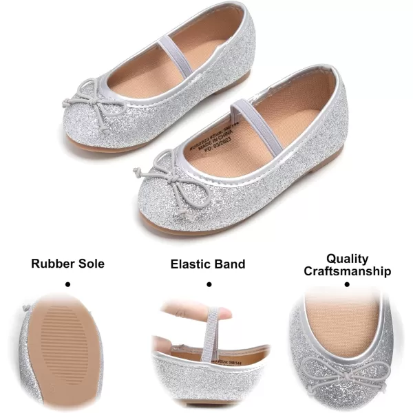 Felix &amp; Flora Toddler Little Girl Dress Shoes - Girl Mary Jane Flats Party School Wedding