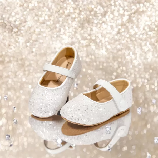 Felix &amp; Flora Toddler Little Girl Dress Shoes - Girl Mary Jane Flats Party School Wedding