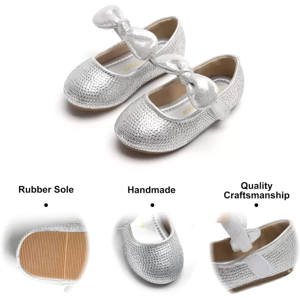 Felix &amp; Flora Toddler Little Girl Dress Shoes - Girl Mary Jane Flats Party School Wedding
